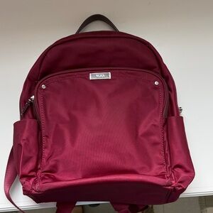 Tumi Maroon Backpack